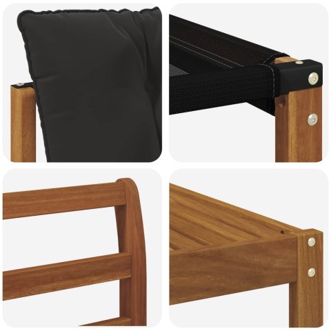 VidaXL Zestaw sof na zewnątrz z poduszką 7 pcs Naturalny i czarny