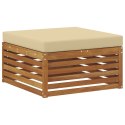 VidaXL Zestaw sof na zewnątrz z poduszką 8 pcs Naturalny i Beżowy