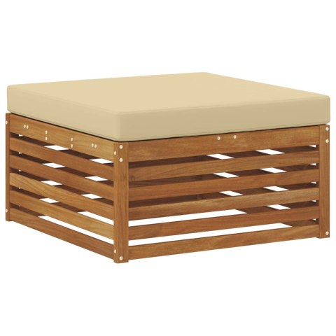 VidaXL Zestaw sof na zewnątrz z poduszką 8 pcs Naturalny i Beżowy