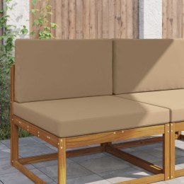 VidaXL Poduszka do sofy na zewnątrz 2 pcs Ciemnoszary Poliester