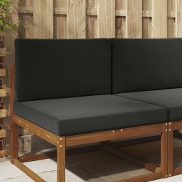 VidaXL Poduszka do sofy na zewnątrz 2 pcs Czarny Poliester