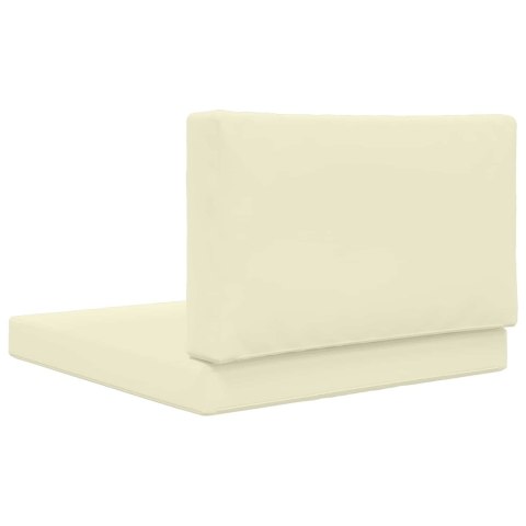 VidaXL Poduszka do sofy na zewnątrz 2 pcs Kremowy Poliester