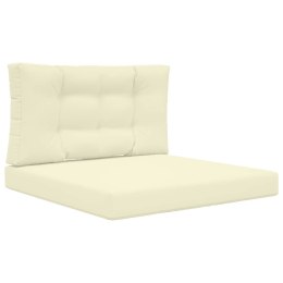 VidaXL Poduszka do sofy na zewnątrz 2 pcs Kremowy Poliester