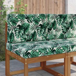 VidaXL Poduszka do sofy na zewnątrz 2 pcs Wzór liścia Poliester
