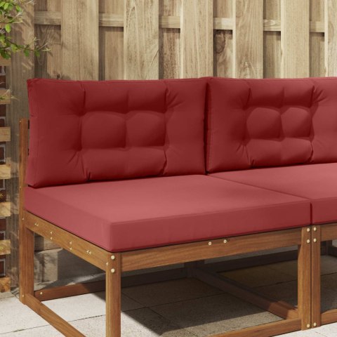 VidaXL Poduszka do sofy na zewnątrz 2 pcs czerwone wino Poliester