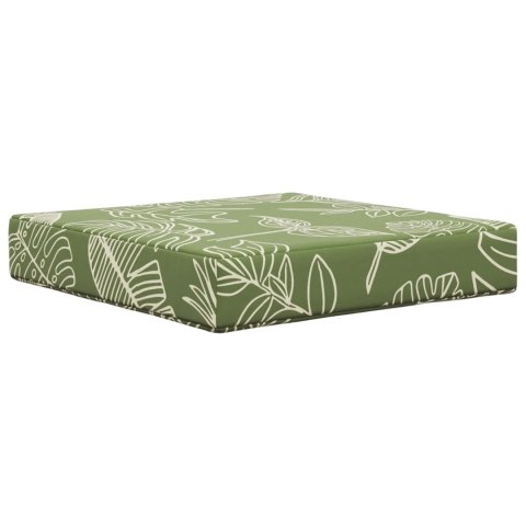 VidaXL Poduszka do sofy na zewnątrz 3 pcs Wzór liścia Poliester