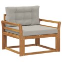VidaXL Środkowa sofa ogrodowa Lite Drewno Akacji Naturalny