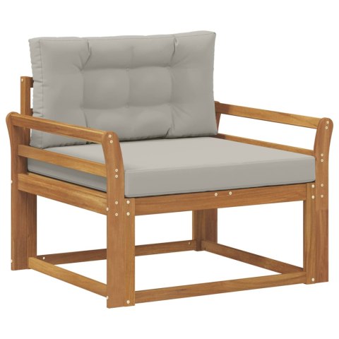 VidaXL Środkowa sofa ogrodowa Lite Drewno Akacji Naturalny