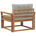 VidaXL Środkowa sofa ogrodowa Lite Drewno Akacji Naturalny