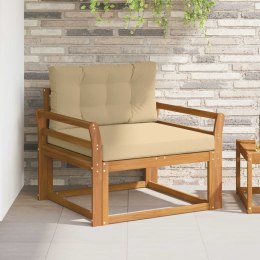 VidaXL Środkowa sofa ogrodowa Lite Drewno Akacji Naturalny