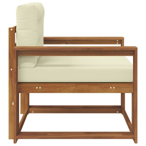 VidaXL Środkowa sofa ogrodowa Lite Drewno Akacji Naturalny