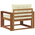 VidaXL Środkowa sofa ogrodowa Lite Drewno Akacji Naturalny
