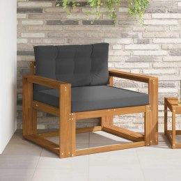 VidaXL Środkowa sofa ogrodowa Lite Drewno Akacji Naturalny