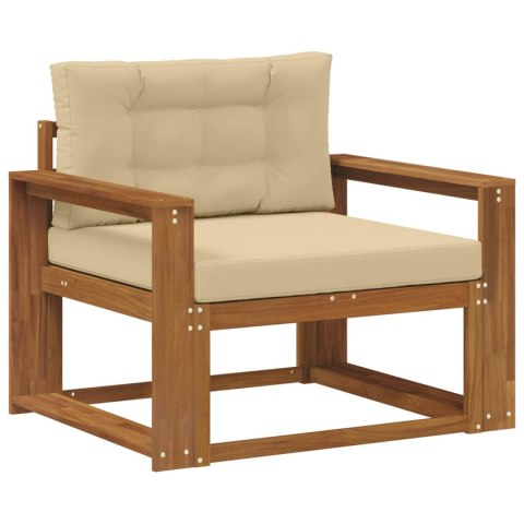 VidaXL Środkowa sofa ogrodowa Lite Drewno Akacji Naturalny