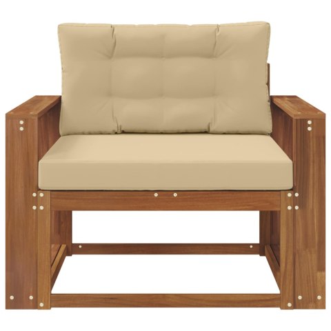 VidaXL Środkowa sofa ogrodowa Lite Drewno Akacji Naturalny