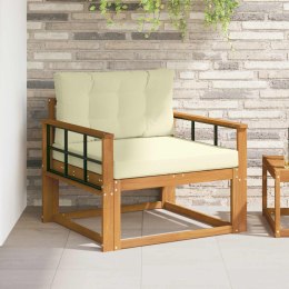 VidaXL Środkowa sofa ogrodowa Lite Drewno Akacji Naturalny