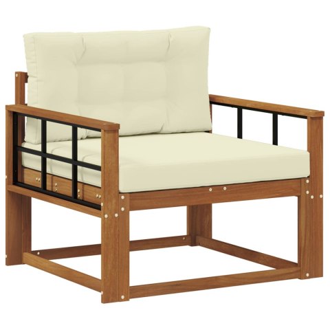 VidaXL Środkowa sofa ogrodowa Lite Drewno Akacji Naturalny