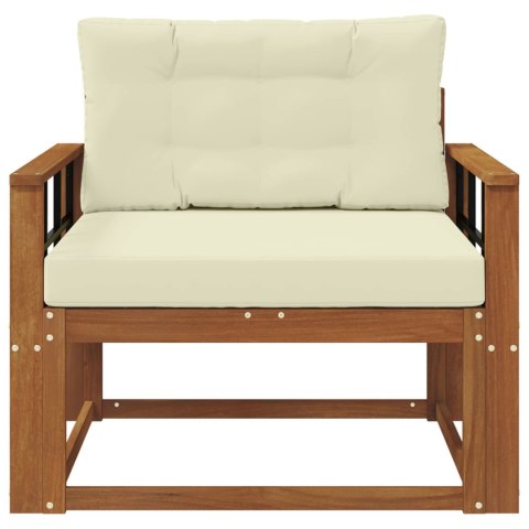 VidaXL Środkowa sofa ogrodowa Lite Drewno Akacji Naturalny