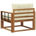 VidaXL Środkowa sofa ogrodowa Lite Drewno Akacji Naturalny