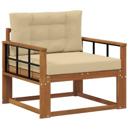 VidaXL Środkowa sofa ogrodowa Lite Drewno Akacji Naturalny