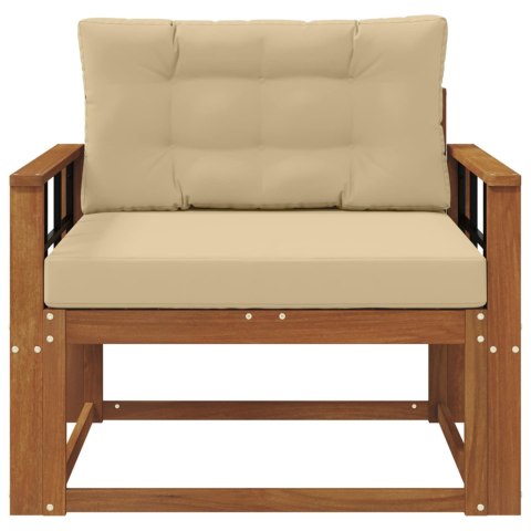 VidaXL Środkowa sofa ogrodowa Lite Drewno Akacji Naturalny