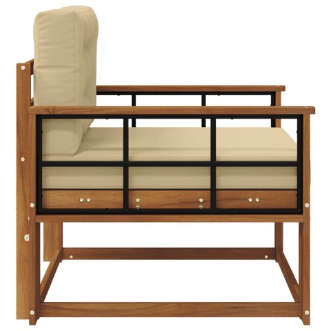 VidaXL Środkowa sofa ogrodowa Lite Drewno Akacji Naturalny