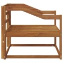 VidaXL Środkowa sofa ogrodowa Lite Drewno Akacji Naturalny