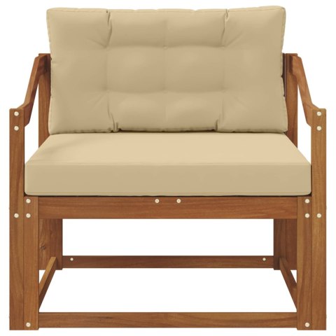 VidaXL Środkowa sofa ogrodowa Lite Drewno Akacji Naturalny