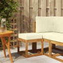 VidaXL Stołek Ławka na Zewnątrz Lite Drewno Akacji Naturalny
