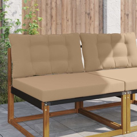 VidaXL Poduszka do sofy na zewnątrz 2 pcs Ciemnoszary Poliester