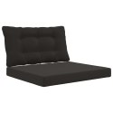 VidaXL Poduszka do sofy na zewnątrz 2 pcs Czarny Poliester