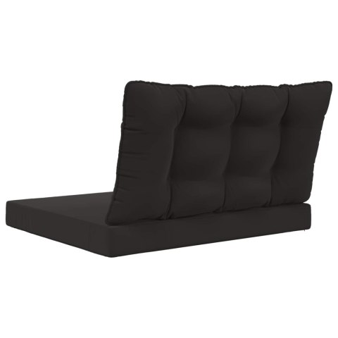 VidaXL Poduszka do sofy na zewnątrz 2 pcs Czarny Poliester