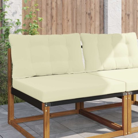 VidaXL Poduszka do sofy na zewnątrz 2 pcs Kremowy Poliester