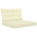 VidaXL Poduszka do sofy na zewnątrz 2 pcs Kremowy Poliester