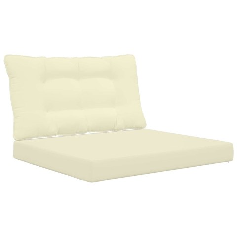 VidaXL Poduszka do sofy na zewnątrz 2 pcs Kremowy Poliester