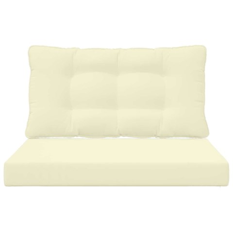 VidaXL Poduszka do sofy na zewnątrz 2 pcs Kremowy Poliester