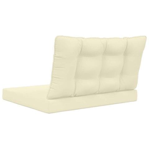 VidaXL Poduszka do sofy na zewnątrz 2 pcs Kremowy Poliester