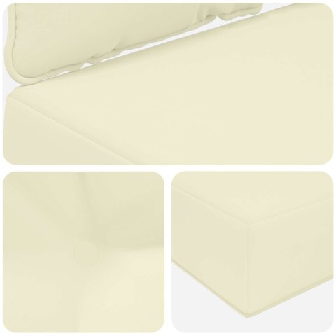 VidaXL Poduszka do sofy na zewnątrz 2 pcs Kremowy Poliester