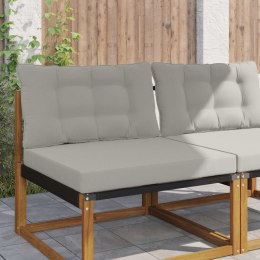 VidaXL Poduszka do sofy na zewnątrz 2 pcs Szary Poliester