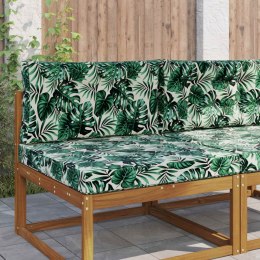 VidaXL Poduszka do sofy na zewnątrz 2 pcs Wzór liścia Poliester