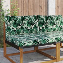 VidaXL Poduszka do sofy na zewnątrz 2 pcs Wzór liścia Poliester
