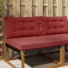 VidaXL Poduszka do sofy na zewnątrz 2 pcs czerwone wino Poliester