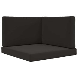 VidaXL Poduszka do sofy na zewnątrz 3 pcs Czarny Poliester