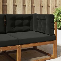 VidaXL Poduszka do sofy na zewnątrz 3 pcs Czarny Poliester