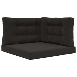 VidaXL Poduszka do sofy na zewnątrz 3 pcs Czarny Poliester