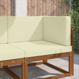 VidaXL Poduszka do sofy na zewnątrz 3 pcs Kremowy Poliester