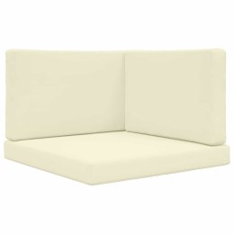 VidaXL Poduszka do sofy na zewnątrz 3 pcs Kremowy Poliester