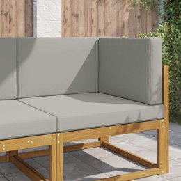 VidaXL Poduszka do sofy na zewnątrz 3 pcs Szary Poliester