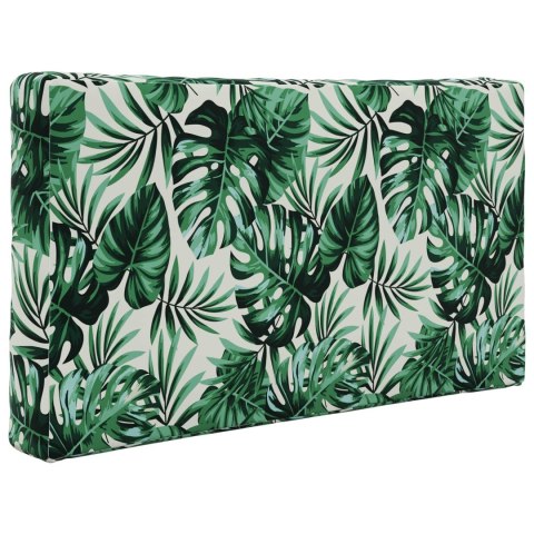 VidaXL Poduszka do sofy na zewnątrz 3 pcs Wzór liścia Poliester