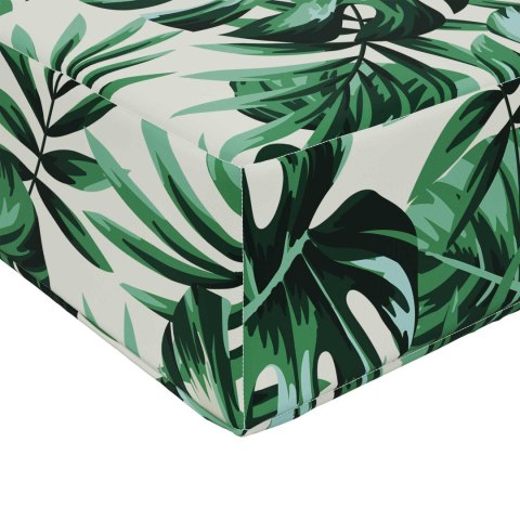 VidaXL Poduszka do sofy na zewnątrz 3 pcs Wzór liścia Poliester